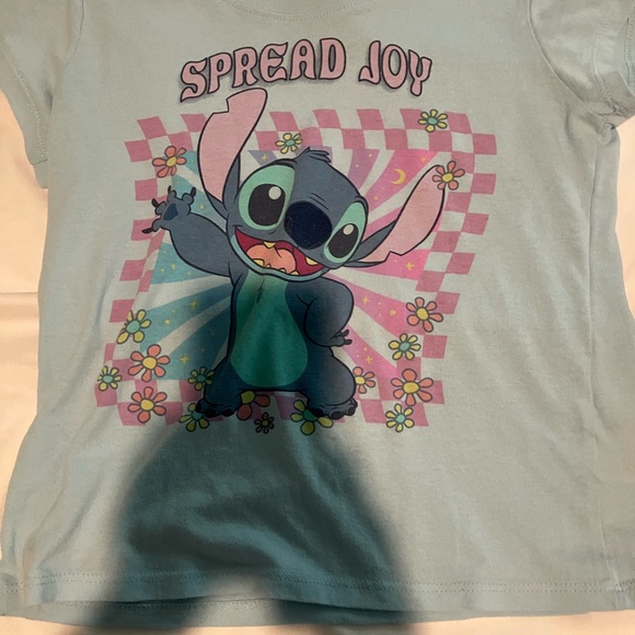 Disney Blue Stitch Short Sleeve Tee - Picture 1 of 3